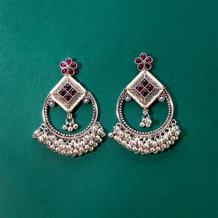 Classic Earring With Oxidised Plating