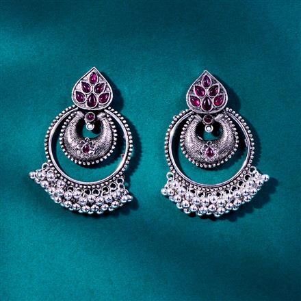 Classic Earring With Oxidised Plating