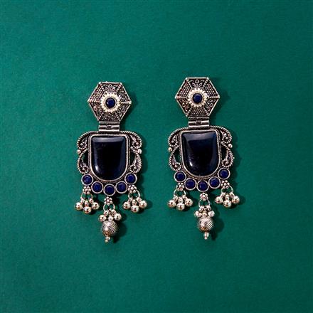 Classic Earring With Oxidised Plating