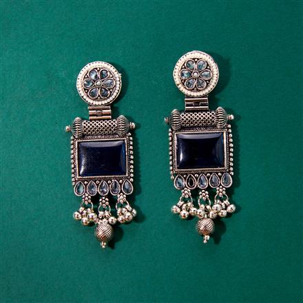 Classic Earring With Oxidised Plating