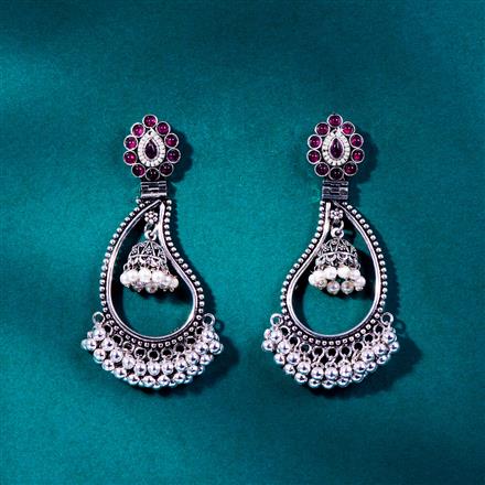 Jhumki With Oxidised Plating