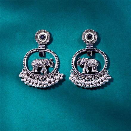 Classic Earring With Oxidised Plating