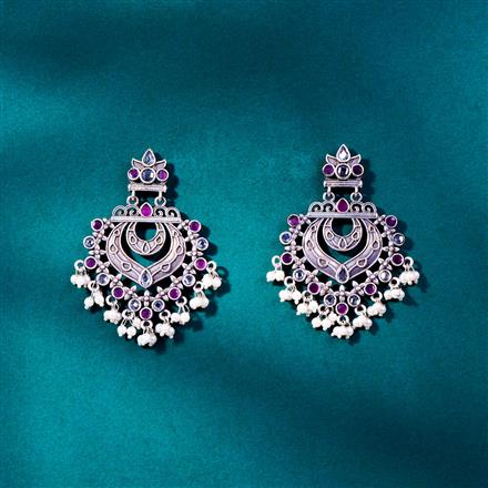 Classic Earring With Oxidised Plating