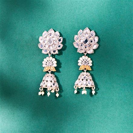 Oxidised Jhumki With 2 Tone Plating