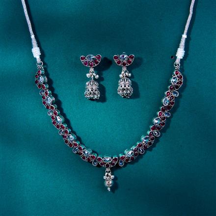 Delicate Necklace With Oxidised Plating