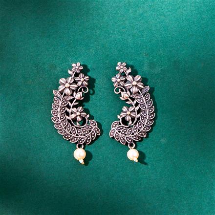 Classic Earring With Oxidised Plating