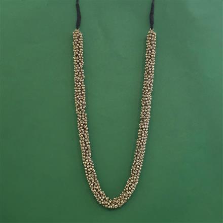 Oxidised Long Necklace With Mehndia Plating