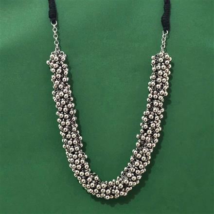 Classic Necklace With Oxidised Plating