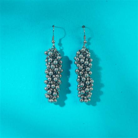 Classic Earring With Oxidised Plating