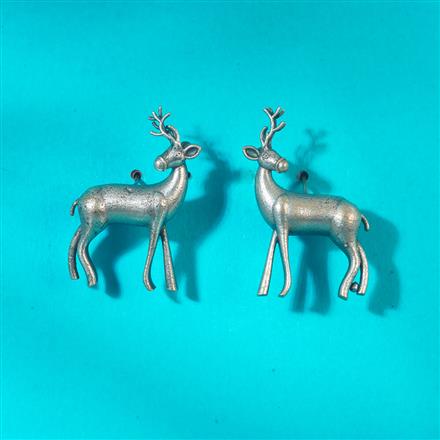 Classic Earring With Oxidised Plating