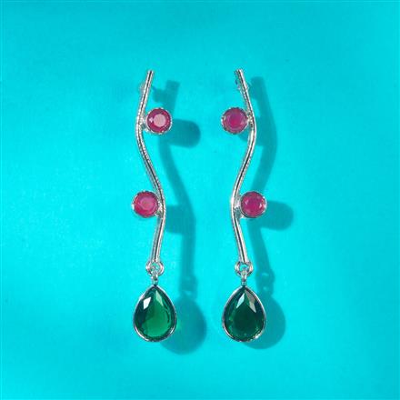 Delicate Earring With Oxidised Plating