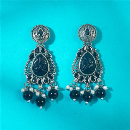 Classic Earring With Oxidised Plating