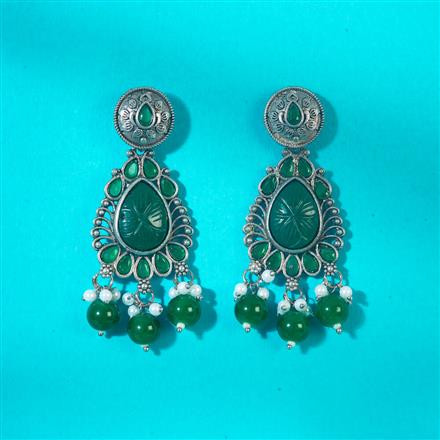 Classic Earring With Oxidised Plating