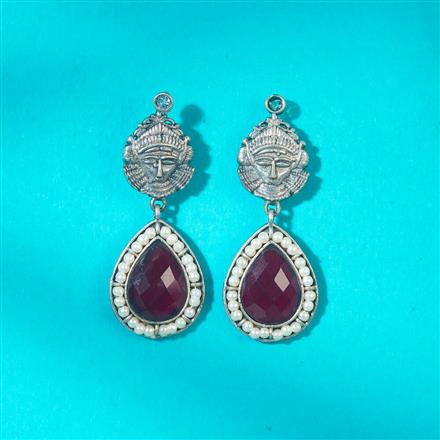 Classic Earring With Oxidised Plating