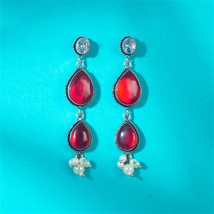 Classic Earring With Oxidised Plating