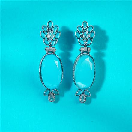 Classic Earring With Oxidised Plating