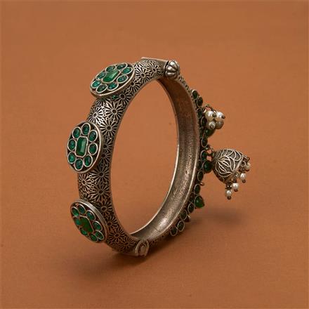 Openable Kada With Oxidised Plating