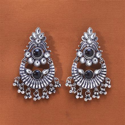 Classic Earring With Oxidised Plating