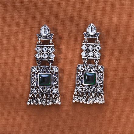 Classic Earring With Oxidised Plating