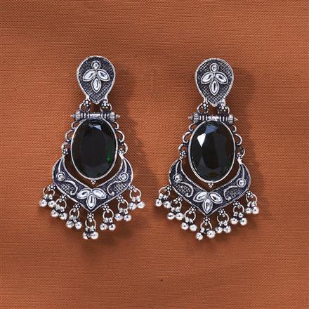 Classic Earring With Oxidised Plating