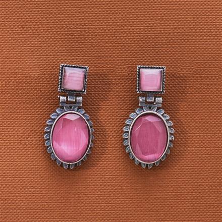 Delicate Earring With Oxidised Plating