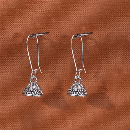 Jhumki With Oxidised Plating