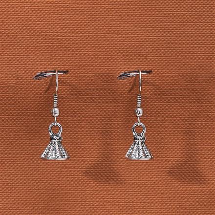 Jhumki With Oxidised Plating