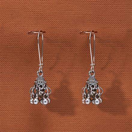 Jhumki With Oxidised Plating