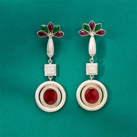 Classic Earring With Oxidised Plating