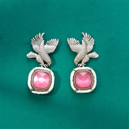 Classic Earring With Oxidised Plating