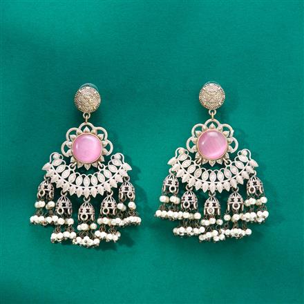 Classic Earring With Oxidised Plating