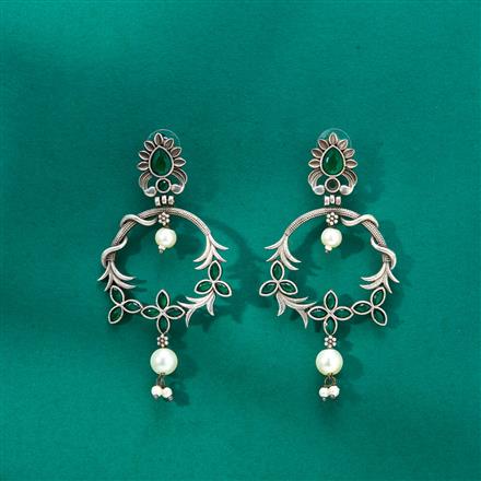 Classic Earring With Oxidised Plating