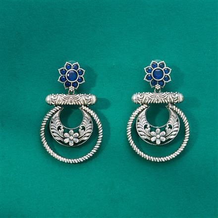 Classic Earring With Oxidised Plating