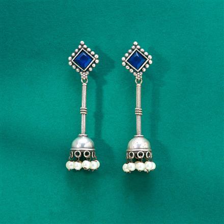 Jhumki With Oxidised Plating