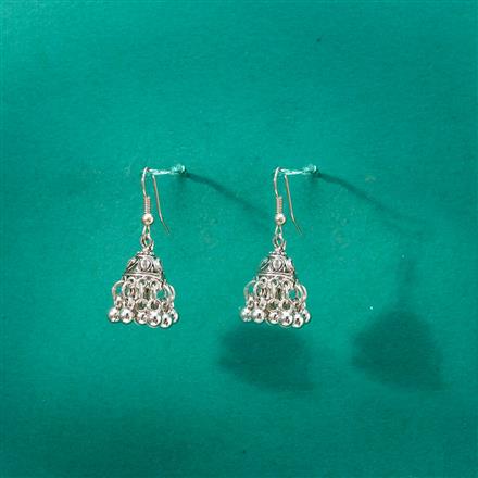 Jhumki With Oxidised Plating