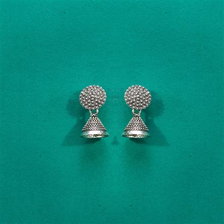 Jhumki With Oxidised Plating