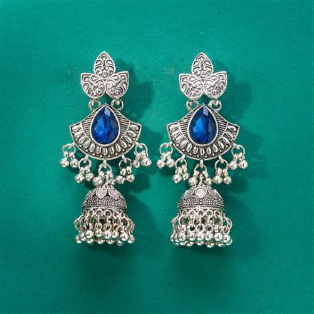 Classic Earring With Oxidised Plating