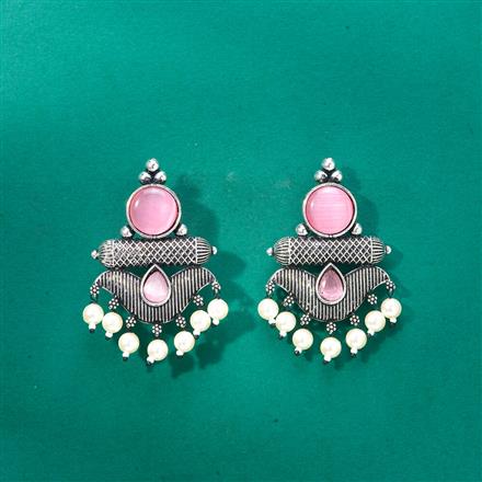 Classic Earring With Oxidised Plating