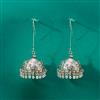 Jhumki With Oxidised Plating