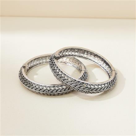 Openable Bangles With Oxidised Plating