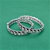 Openable Bangles With Oxidised Plating