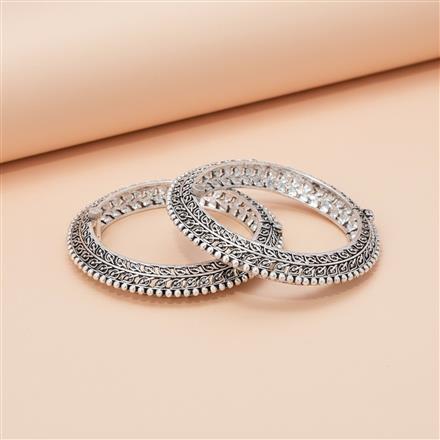 Openable Bangles With Oxidised Plating