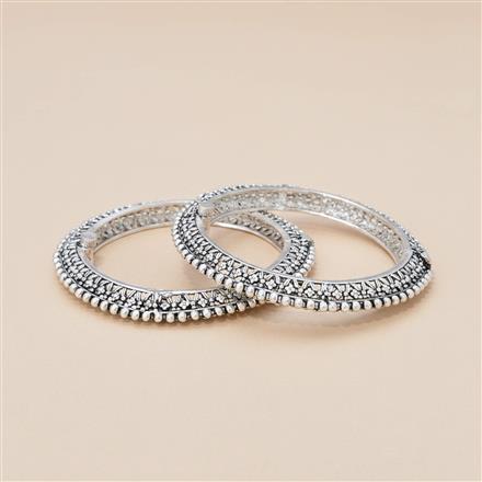 Openable Bangles With Oxidised Plating