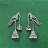 Jhumki With Oxidised Plating