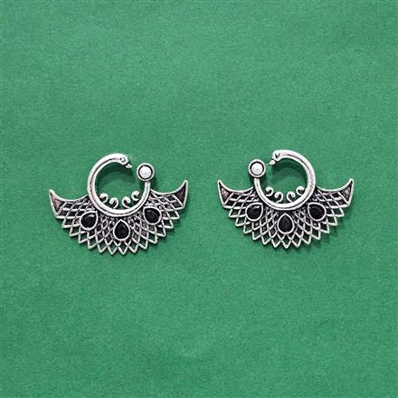 Classic Earring With Oxidised Plating