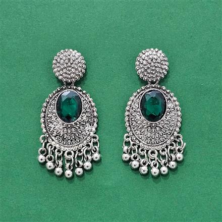 Classic Earring With Oxidised Plating