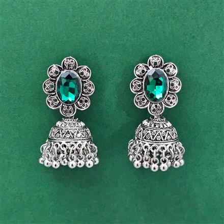 Classic Earring With Oxidised Plating