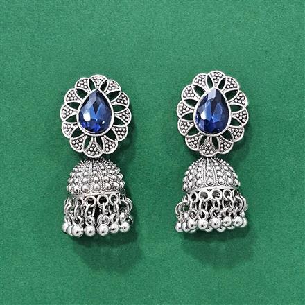 Classic Earring With Oxidised Plating