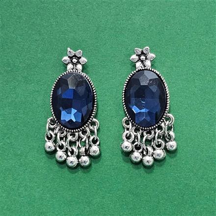 Classic Earring With Oxidised Plating