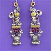 Oxidised Jhumki With 2 Tone Plating